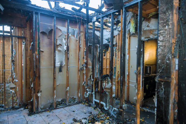 Professional Fire Damage Removal technician working in Hobart, WI